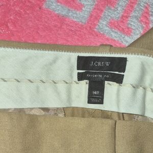 J. Crew Tan Favorite-Fit Straight Pants